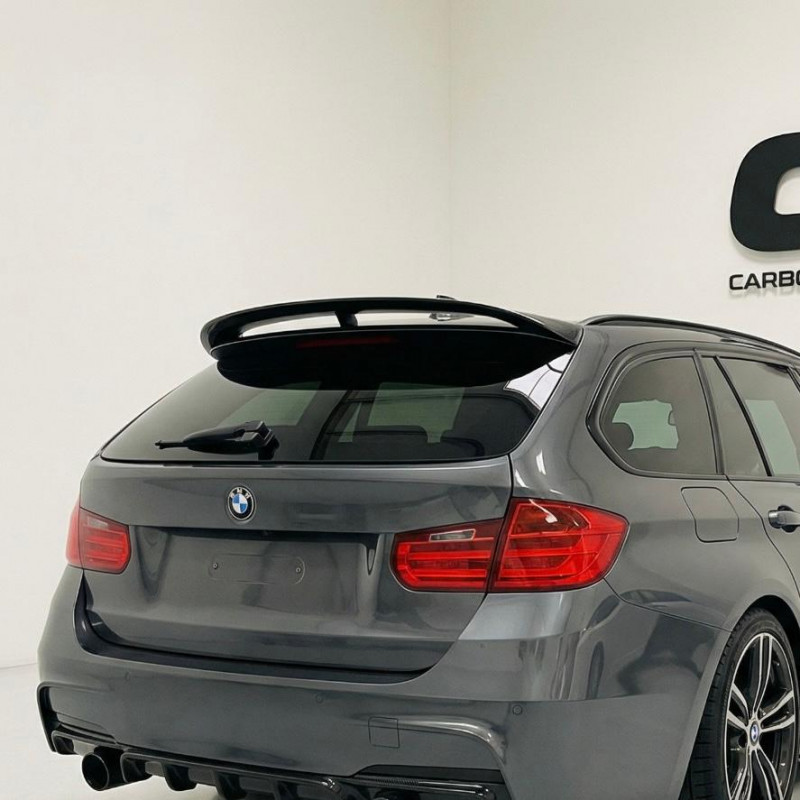 Carbonteile Tuning Heckspoiler Spoiler Lippe Ansatz ABS Glanz Schwarz für BMW 3er F31 Touring - 2811