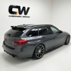 Carbonteile Tuning Heckspoiler Spoiler Lippe Ansatz ABS Glanz Schwarz für BMW 3er F31 Touring - 2811