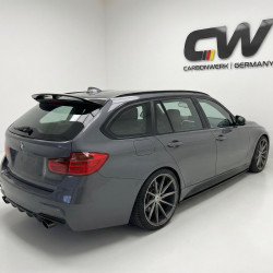 Carbonteile Tuning Heckspoiler Spoiler Lippe Ansatz ABS Glanz Schwarz für BMW 3er F31 Touring - 2811