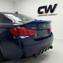 Carbonteile Tuning 2414 - Heckspoiler Lippe Spoiler Deep V2 schwarz glänzend passend für BMW 4er F32