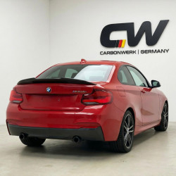 Carbonparts Tuning 1955 - Heckspoiler Lippe Spoiler Deep V2 schwarz glänzend passend für BMW 2er F22 + M2 F87 + Competition