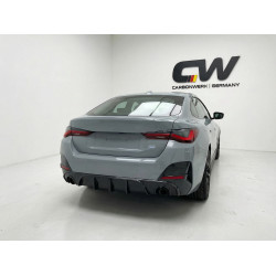 Carbonteile Tuning Heckdiffusor Diffusor Heck Ansatz ABS schwarz glänzend passend für BMW 4er G26 Gran Coupe - 4136