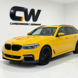 Pièces en carbone Tuning 1338 - Frontlippe V1.1 schwarz glanz passend für BMW 5er G30 G31