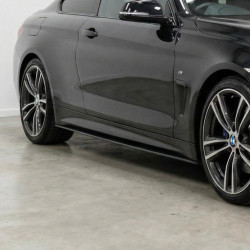 Carbonparts Tuning 2275 - Sideskirt Seitenschweller Ansatz ABS schwarz glänzend passend für BMW 4er F32 F33 F36