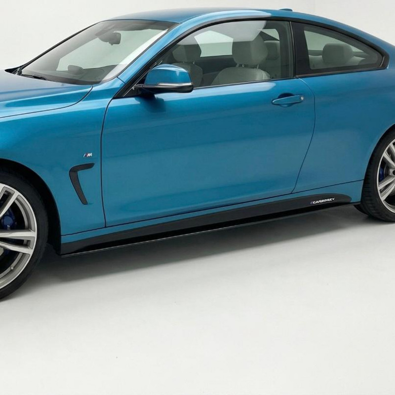 Carbonparts Tuning 2275 - Sideskirt Seitenschweller Ansatz ABS schwarz glänzend passend für BMW 4er F32 F33 F36