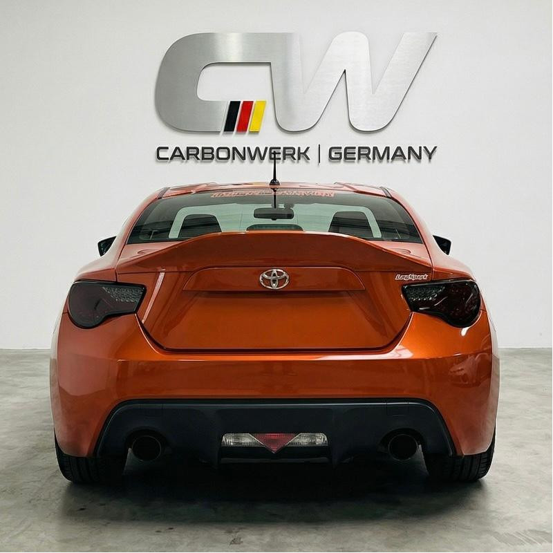Pièces en carbone Tuning 2469 - Heckspoiler Ducktail Spoiler Lippe Heck ABS Glanz Schwarz passend für Toyota GT86 Subaru BRZ