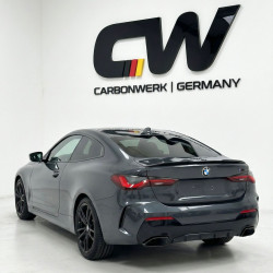 Pièces en carbone Tuning 2438 - Heckspoiler Lippe Spoiler Highkick schwarz glänzend passend für BMW 4er G22 Coupe