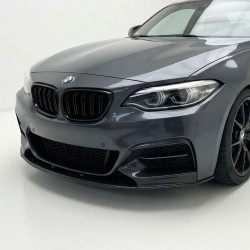 Pièces en carbone Tuning 1510 - Frontlippe V2.1 ABS schwarz glanz passend für BMW 2er F22 F23