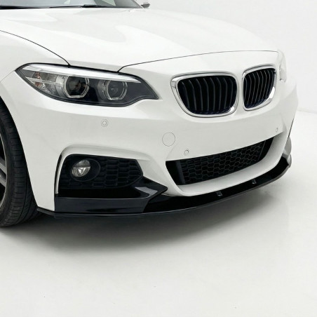 Pièces en carbone Tuning 1510 - Frontlippe V2.1 ABS schwarz glanz passend für BMW 2er F22 F23