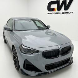 Carbonparts Tuning 1958 - Frontlippe Spoiler Schwert Performance ABS schwarz glänzend passend für BMW 2er G42 + M240i mit MPaket