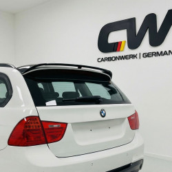 Pièces en carbone Tuning Heckspoiler Spoiler Lippe Ansatz ABS Glanz Schwarz für BMW 3er E91 Touring - 2815