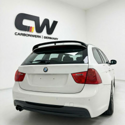 Pièces en carbone Tuning Heckspoiler Spoiler Lippe Ansatz ABS Glanz Schwarz für BMW 3er E91 Touring - 2815