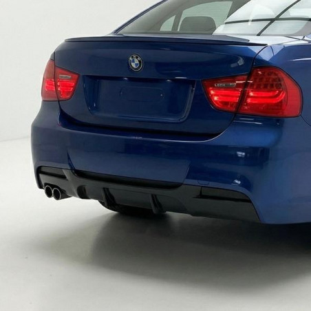 Carbonteile Tuning 2767 - Heckdiffusor Diffusor Heck Ansatz ABS Glanz passend für BMW 3er E90 E91 VFL & LCI M Paket
