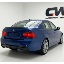 Carbonteile Tuning 2767 - Heckdiffusor Diffusor Heck Ansatz ABS Glanz passend für BMW 3er E90 E91 VFL & LCI M Paket