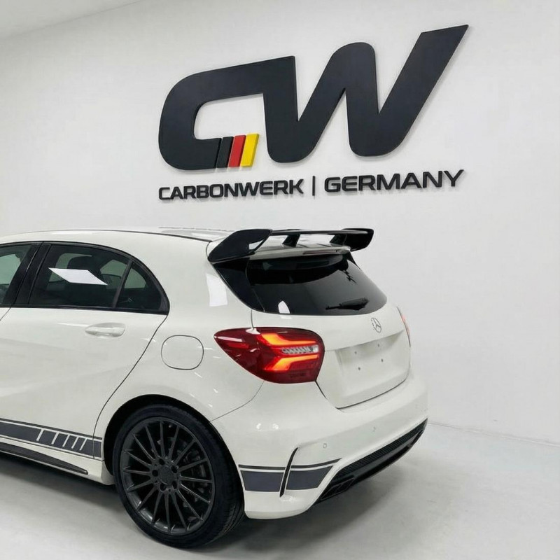 Carbonparts Tuning 2569 - Heckspoiler Spoiler Race Flügel ABS Glanz Schwarz passend für Mercedes Benz A Klasse W176 auch AMG