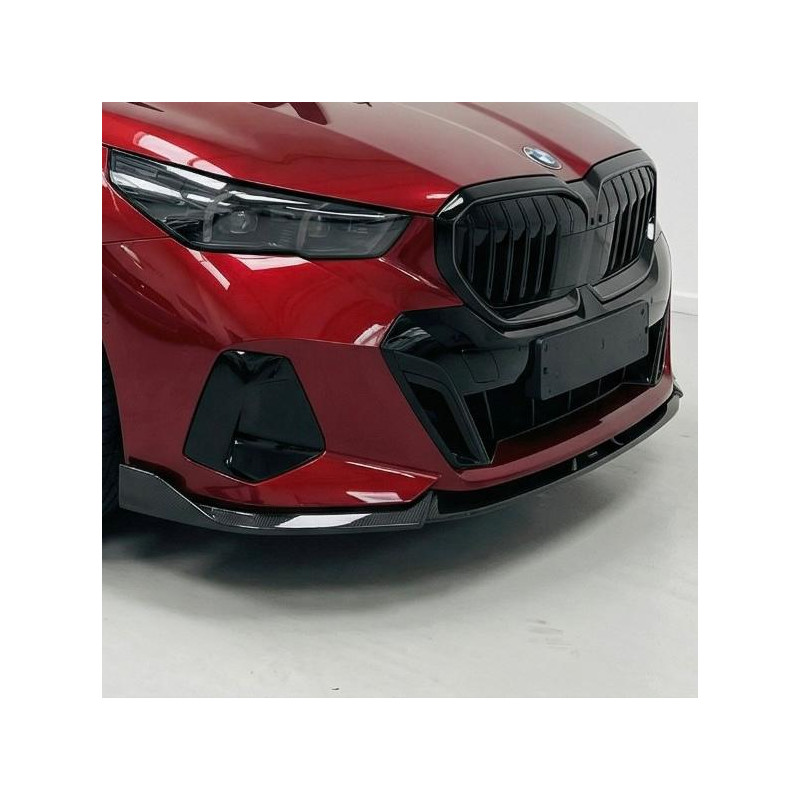 Carbonteile Tuning Frontlippe Lippe Spoiler Schwert Performance ABS Glanz Schwarz für BMW 5er G60 G61 + i5 - 2834