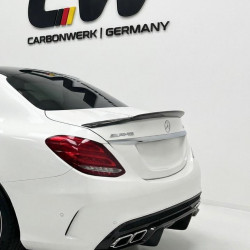 Carbonteile Tuning 2779 - Heckspoiler Spoiler Lippe Deep V2 ABS Glanz Schwarz passend für Mercedes Benz C Klasse W205 Limousine