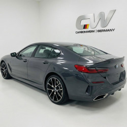Carbonteile Tuning 2418 - Heckspoiler Lippe Spoiler Highkick schwarz glänzend passend für BMW 8er G16 Gran Coupe