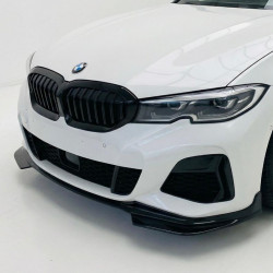 Carbonteile Tuning 1743 - Frontlippe Spoiler Lippe Schwert Performance schwarz glänzend passend für BMW 3er G20 G21