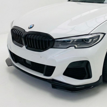 Carbonteile Tuning 1743 - Frontlippe Spoiler Lippe Schwert Performance schwarz glänzend passend für BMW 3er G20 G21
