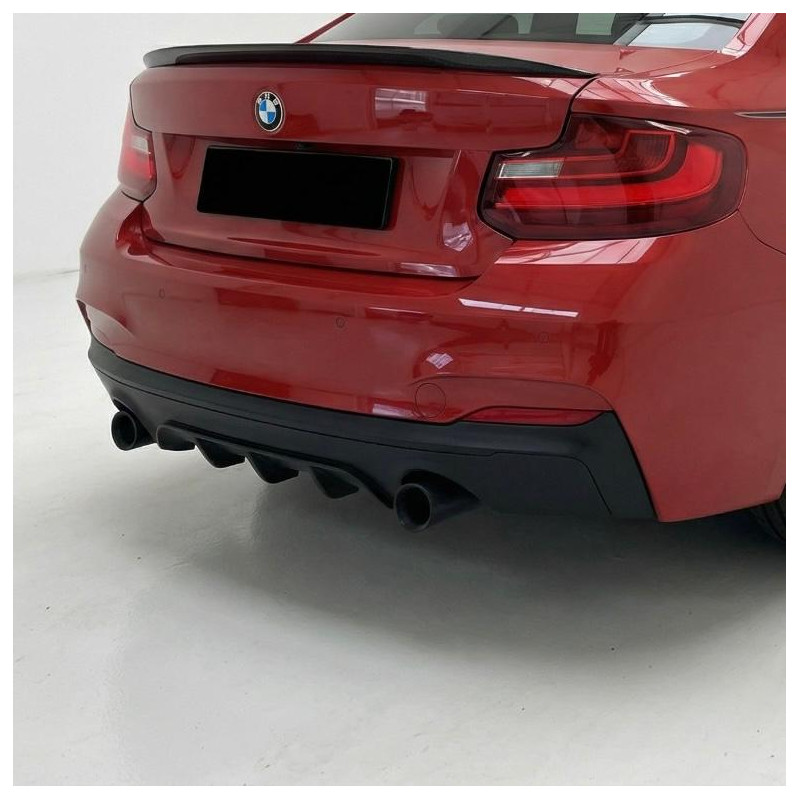 Carbonteile Tuning 1511 - Diffusor V2.1 ABS schwarz glanz passend für BMW 2er F22 F23 M235