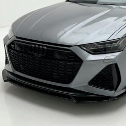 Carbonteile Tuning 1911 - Frontlippe Spoiler Lippe Schwert ABS schwarz glänzend passend für Audi RS6 + RS7 C8 ab 2019