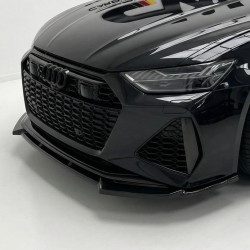 Carbonteile Tuning 1911 - Frontlippe Spoiler Lippe Schwert ABS schwarz glänzend passend für Audi RS6 + RS7 C8 ab 2019