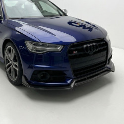 Pièces en carbone Tuning Frontlippe Spoiler Schwert Carbon passend für AUDI A6 Sline C7 4G + S6 Facelift - 3000