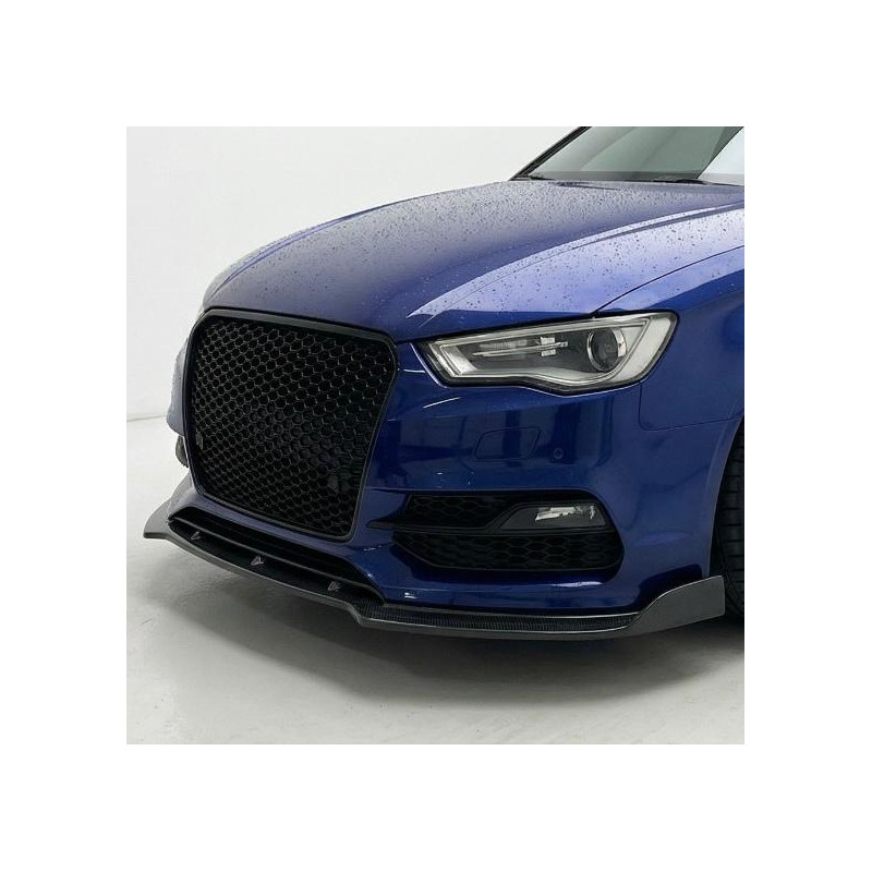 Carbonteile Tuning Frontlippe Spoiler Schwert Carbon passend für AUDI A3 Sline + S3 8V Facelift - 2394