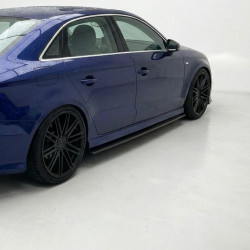 Carbonteile Tuning 2337 - Sieskirts Seitenschwelleransätze Carbon passend für AUDI A3 Sline + S3 Limousine