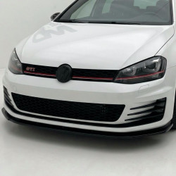 Pièces en carbone Tuning 2066 - Frontlippe Lippe Schwert ABS Glanz Schwarz passend für VW Golf 7 GTI