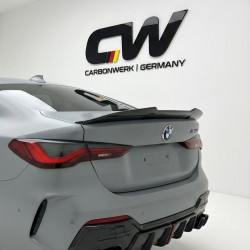 Carbonteile Tuning Heckspoiler Lippe Spoiler Deep V2 schwarz glänzend passend für BMW 4er G22 + M4 G82 Coupe - 2955