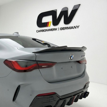 Carbonteile Tuning Heckspoiler Lippe Spoiler Deep V2 schwarz glänzend passend für BMW 4er G22 + M4 G82 Coupe - 2955