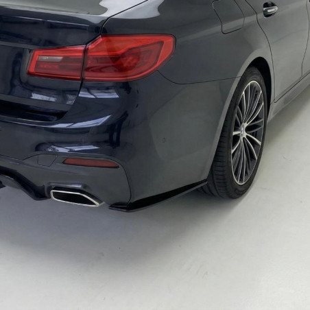 Carbonteile Tuning 2762 - Hecksplitter Heckansatz Flaps Diffusor seitlich ABS schwarz glänzend passend für BMW 5er G30 G31 M