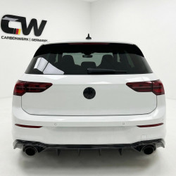 Carbonteile Tuning 2409 - Diffusor Heckdiffusor Heck Ansatz ABS Glanz Schwarz passend für Volkswagen VW Golf 8 GTI nicht R