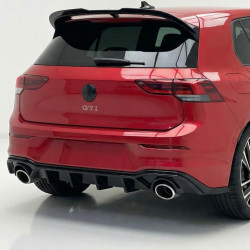 Carbonteile Tuning 2409 - Diffusor Heckdiffusor Heck Ansatz ABS Glanz Schwarz passend für Volkswagen VW Golf 8 GTI nicht R