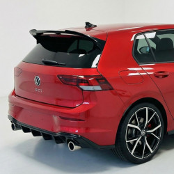 Carbonteile Tuning 2409 - Diffusor Heckdiffusor Heck Ansatz ABS Glanz Schwarz passend für Volkswagen VW Golf 8 GTI nicht R