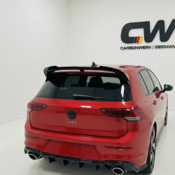 Carbonteile Tuning Heckspoiler Lippe Spoiler Flaps Aufsatz ABS Glanz Schwarz passend für Volkswagen Golf Mk8 GTI Ckubsport - ...