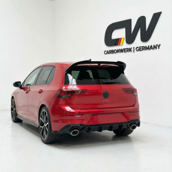 Carbonteile Tuning Heckspoiler Lippe Spoiler Flaps Aufsatz ABS Glanz Schwarz passend für Volkswagen Golf Mk8 GTI Ckubsport - ...
