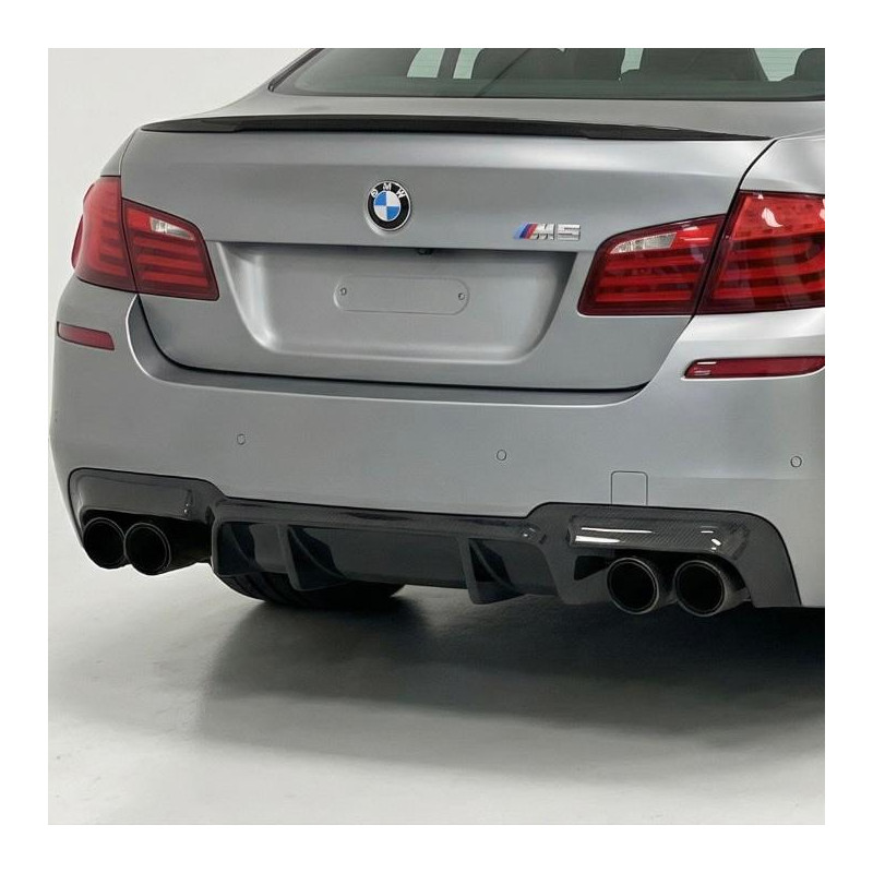 Carbonteile Tuning 1953 - Diffusor V2 schwarz glänzend ABS passend für BMW M5 F10