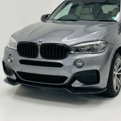 Carbonteile Tuning 1915 - Frontlippe Spoiler Schwert Performance ABS schwarz glänzend passend für BMW X6 F16 mit MPaket