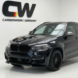 Carbonteile Tuning 1915 - Frontlippe Spoiler Schwert Performance ABS schwarz glänzend passend für BMW X6 F16 mit MPaket