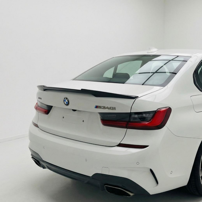 Pièces en carbone Tuning 2085 - Heckspoiler Lippe Spoiler Performance schwarz glänzend passend für BMW 3er G20