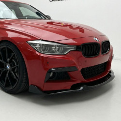Pièces en carbone Tuning 2051 - Front Canards Splitter Flaps Ansatz ABS schwarz Glanz passend für BMW 3er F30 F31 M Paket