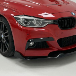 Carbonparts Tuning 2051 - Front Canards Splitter Flaps Ansatz ABS schwarz Glanz passend für BMW 3er F30 F31 M Paket