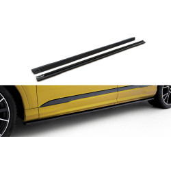 Carbonteile Tuning Seitenschwelleransatz Sideskirt Extension ABS passend für AUDI SQ7 4M + Q7 S-Line - 4142