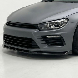 Carbonteile Tuning Frontlippe Lippe Schwert Frontspoiler Spoiler ABS Glanz Schwarz passend für Volkswagen Scirocco R MK3 Face...