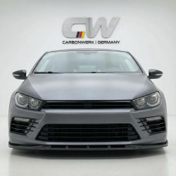 Carbonteile Tuning Frontlippe Lippe Schwert Frontspoiler Spoiler ABS Glanz Schwarz passend für Volkswagen Scirocco R MK3 Face...