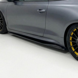 Carbonteile Tuning Sideskirts Seitenschweller Ansätze ABS schwarz glänzend passend für Volkswagen Scirocco R Mk3 Facelift 201...