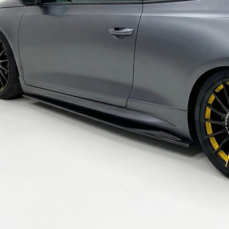 Carbonteile Tuning Sideskirts Seitenschweller Ansätze ABS schwarz glänzend passend für Volkswagen Scirocco R Mk3 Facelift 201...